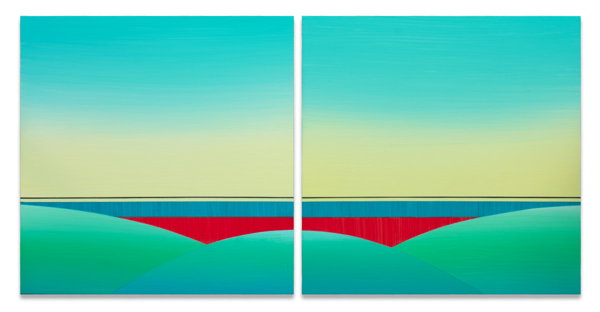 Cerulean Dream Diptych by Karen Cole