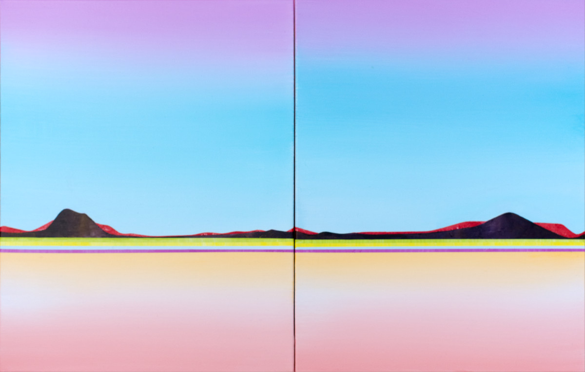 Desert Melody Diptych by Karen Cole