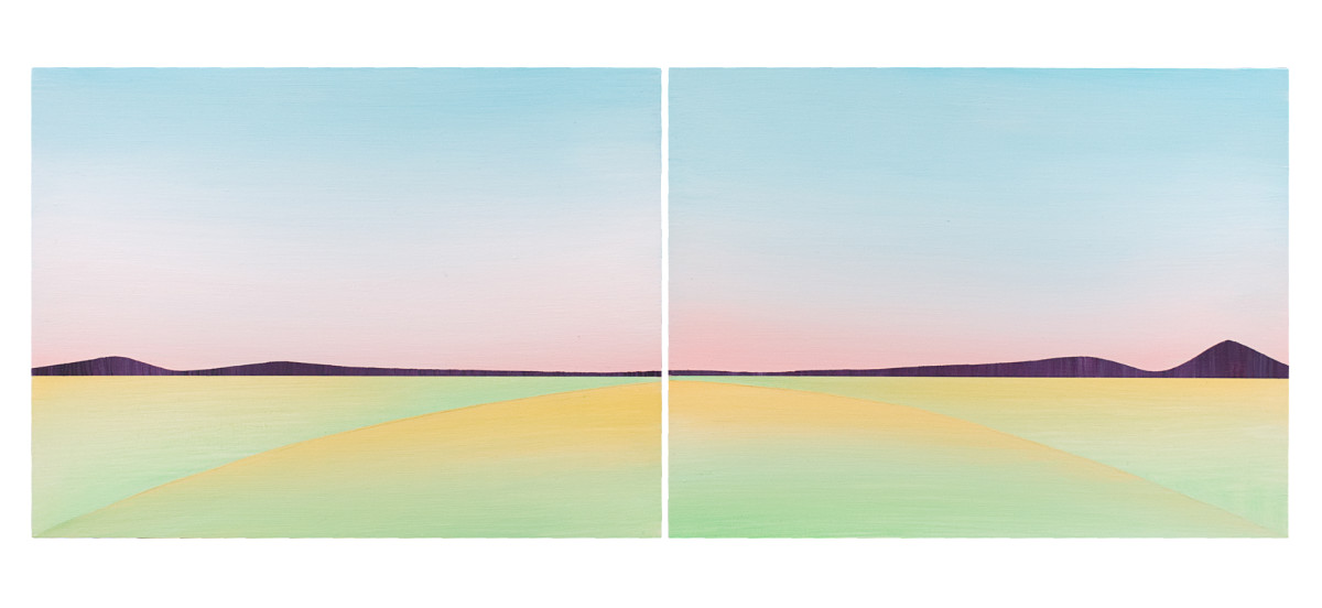 Distant Vistas Diptych by Karen Cole