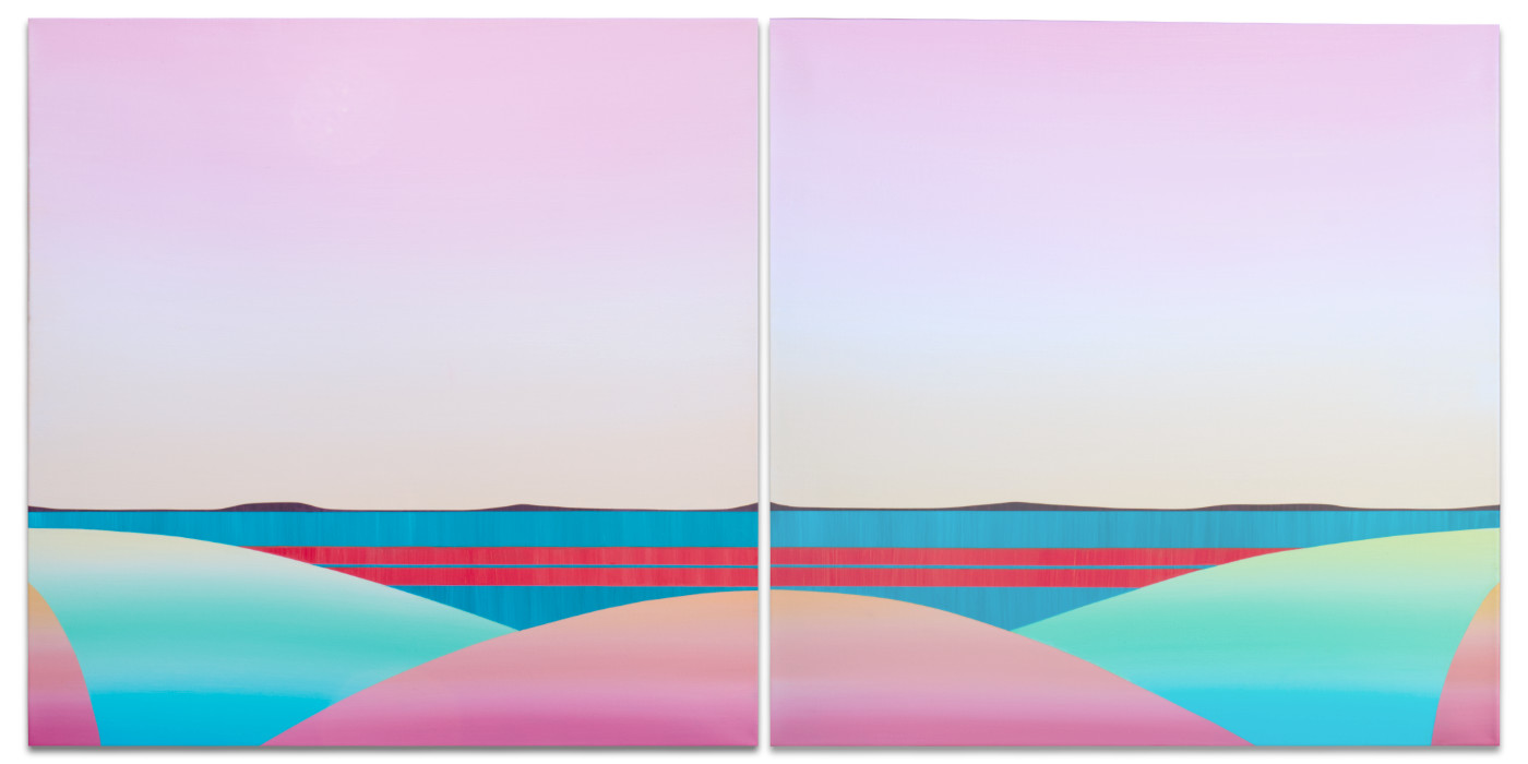 Eurythmic Vision diptych by Karen Cole