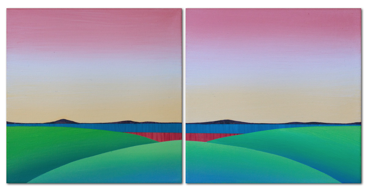 Expanse Diptych by Karen Cole
