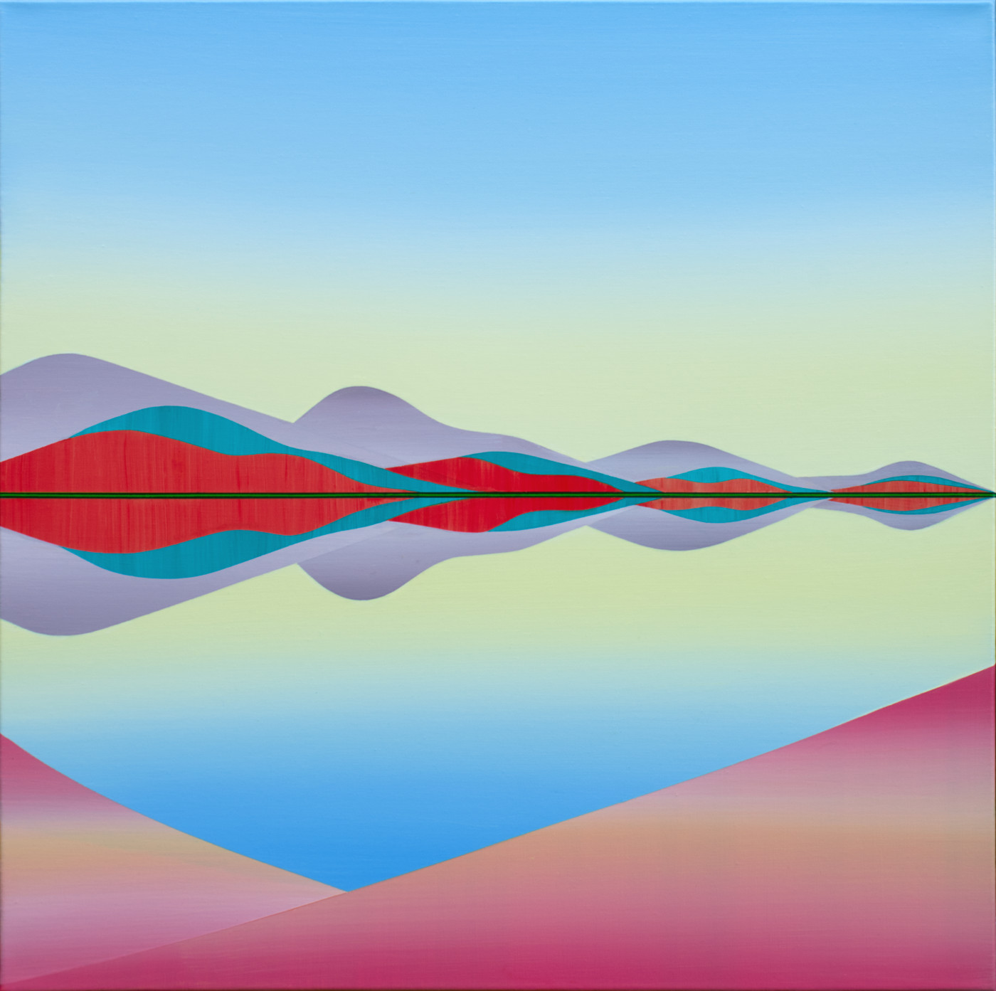 Mirrored Hills by Karen Cole