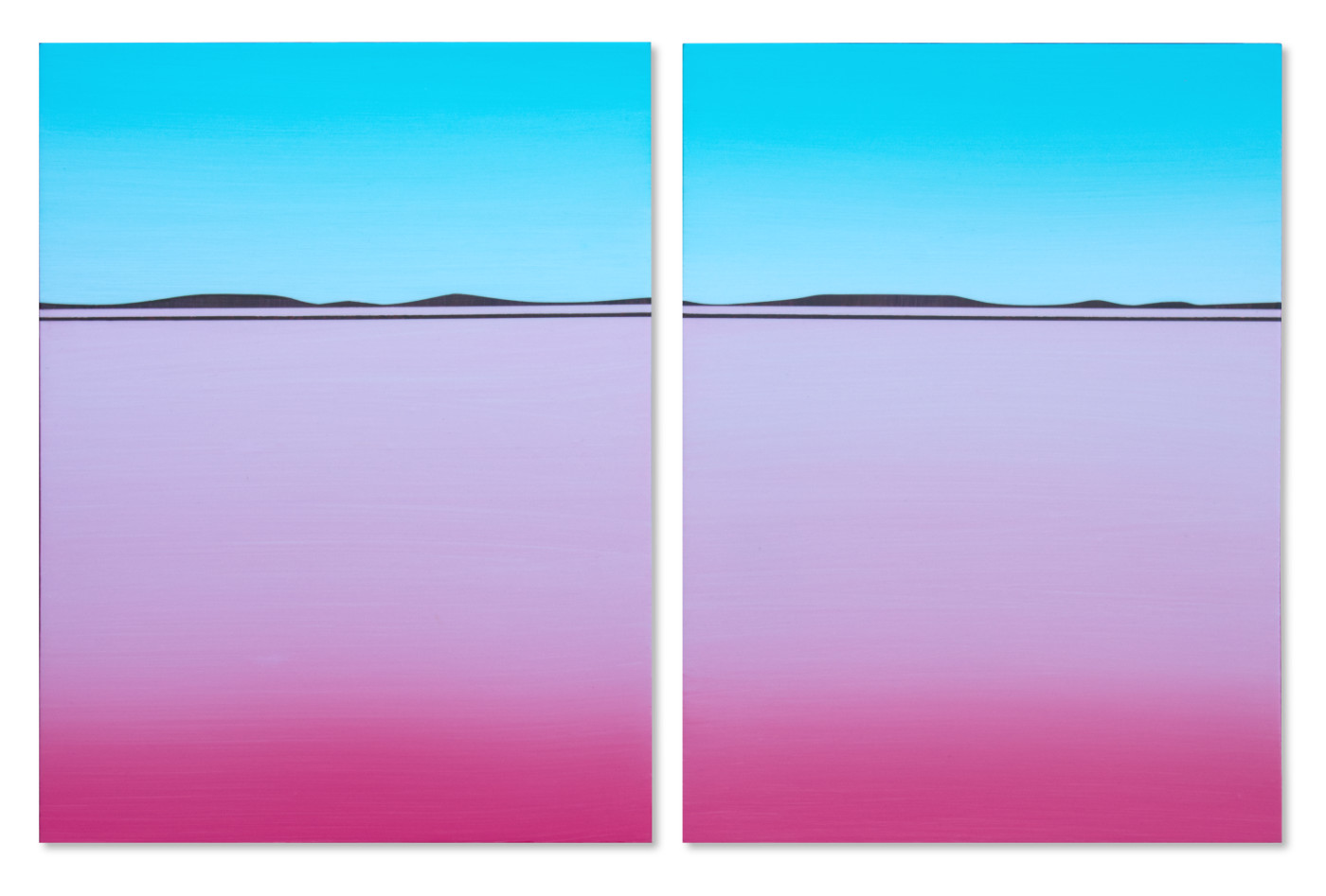Red Sands diptych by Karen Cole